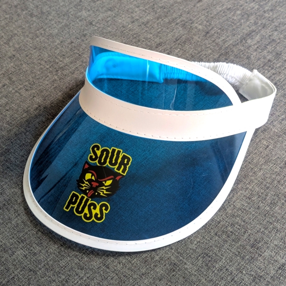 Sourpuss Blue Transparent Visor